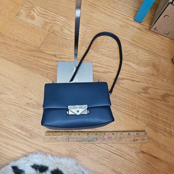 Michael Kors Cece Small Shoulder & Crossbody Bag - Navy - Picture 8 of 10